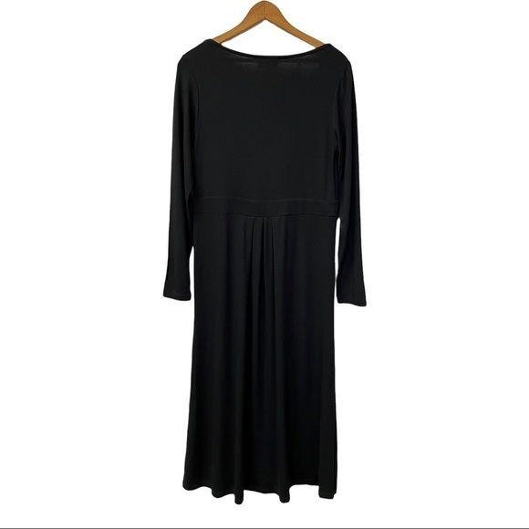 Pure Collection Black MIDI Long Sleeve Dress Size 6 - Picture 2 of 8